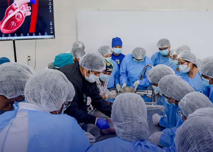Explorando la Anatomía: Disección de Corazón en Clase Abierta de Medicina en la Universidad de Los Andes