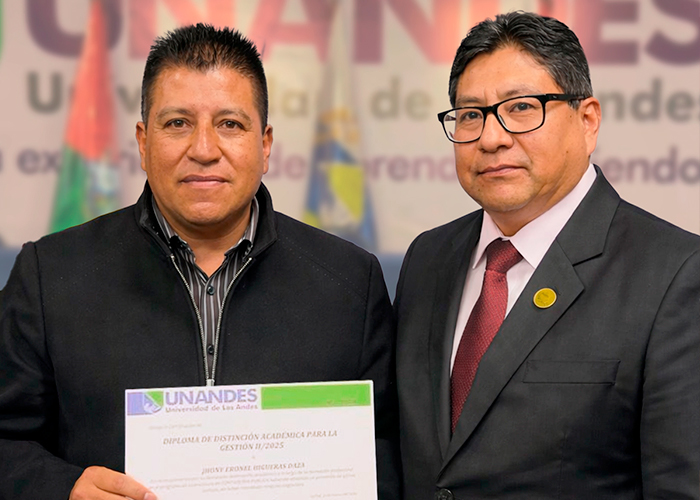 UNANDES reconoce la excelencia académica de sus estudiantes en el Cuadro de Honor