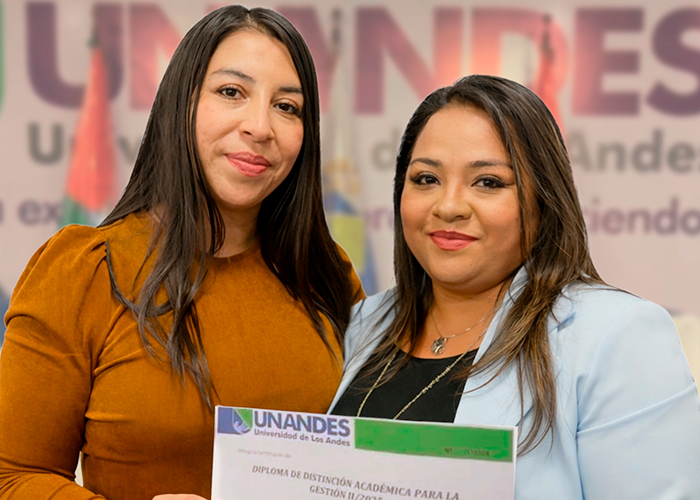 UNANDES reconoce la excelencia académica de sus estudiantes en el Cuadro de Honor