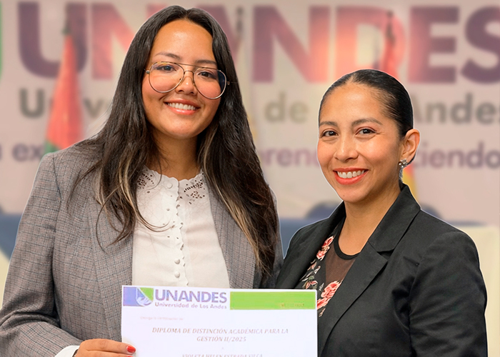 UNANDES reconoce la excelencia académica de sus estudiantes en el Cuadro de Honor