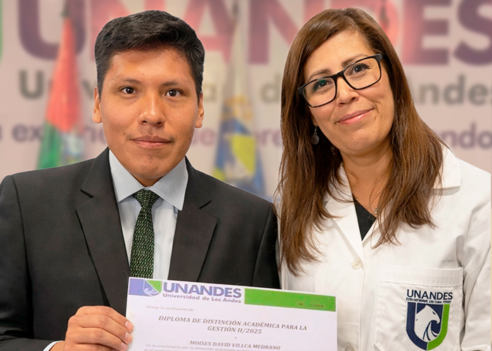 UNANDES reconoce la excelencia académica de sus estudiantes en el Cuadro de Honor