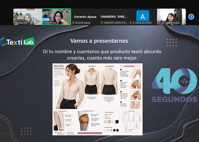 Estudiantes de UNANDES fortalecen sus competencias en el Laboratorio Temático Textil del BDP
