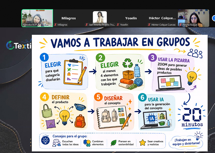 Estudiantes de UNANDES fortalecen sus competencias en el Laboratorio Temático Textil del BDP