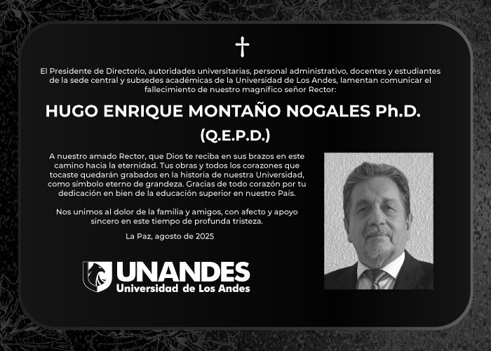 En memoria de Hugo Enrique Montaño Nogales, Ph.D.